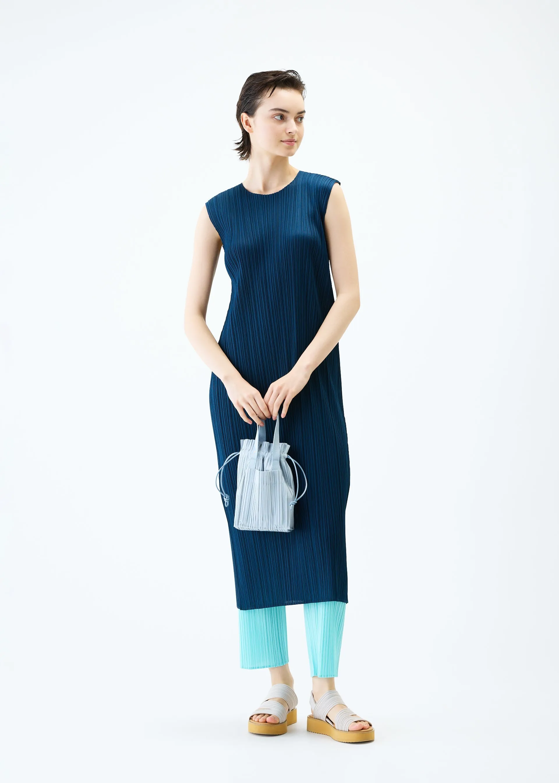 PLEATS TOTE BAG Bag Light Grey