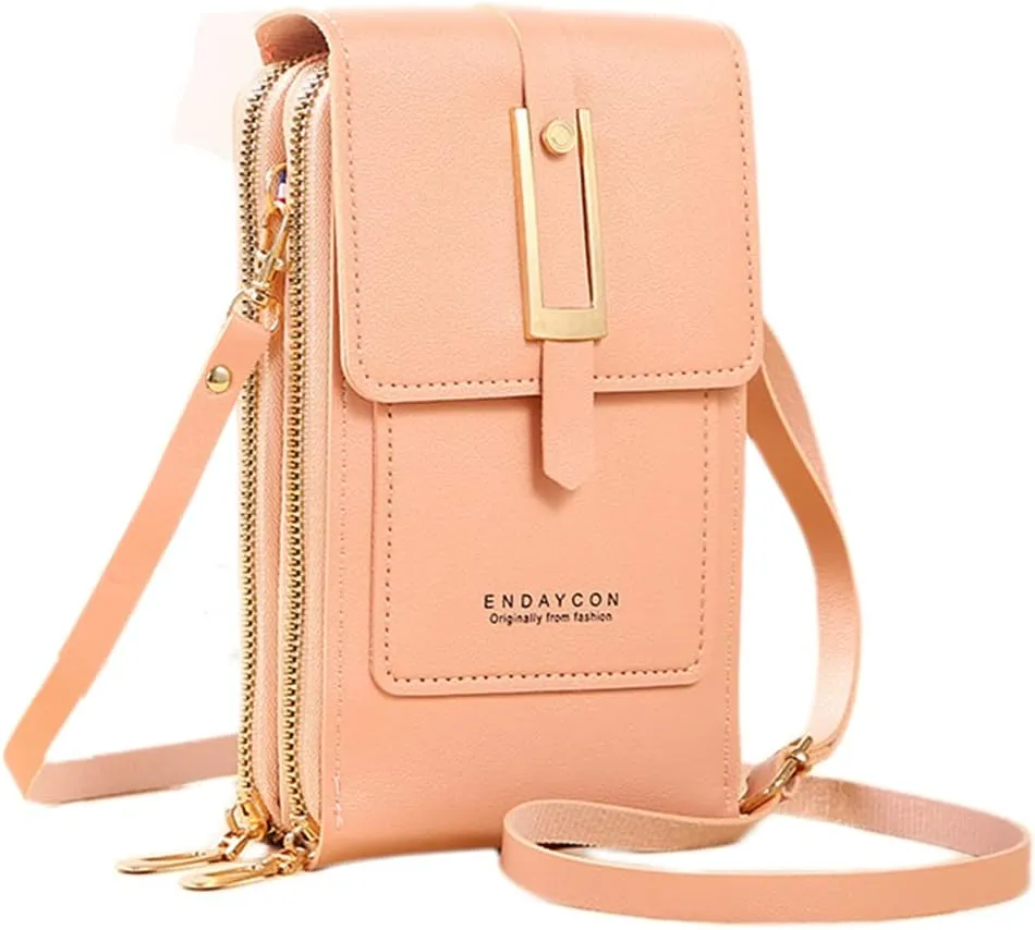 Pocadri Women Vegan Leather Small Crossbody Bags Designer Cell Phone Bag Wallet Purses Adjustable Strap Multi Pockets
