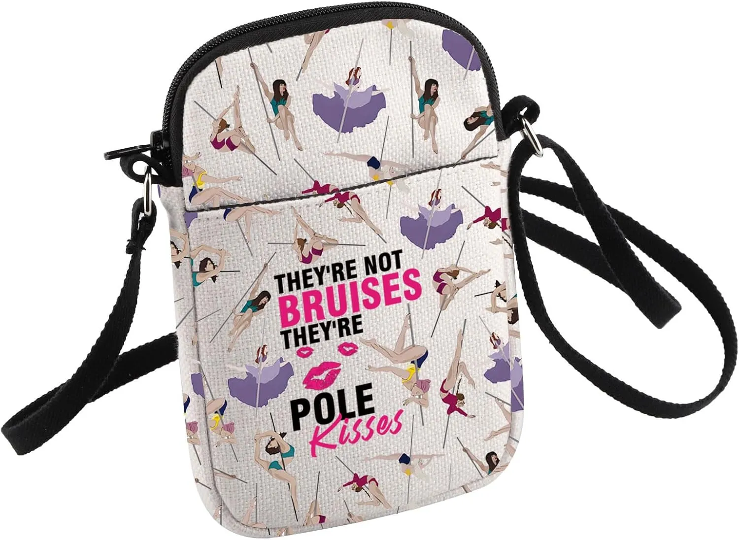 Pole Dancing Crossbody Bag Pole Dancer Gift They Are Not Bruises They Are Pole Kisses Small Sling Bag Dance Lover Gift