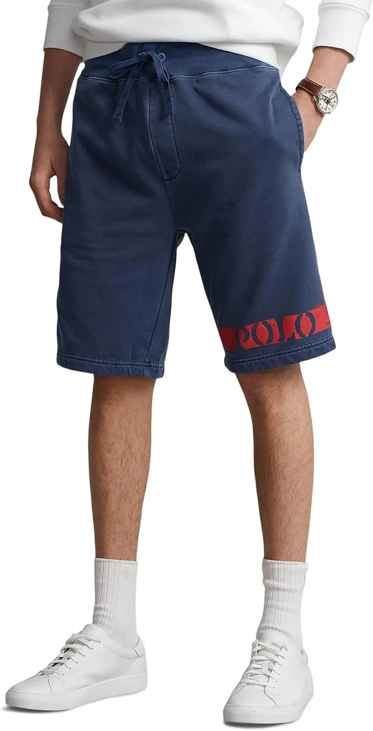 POLO RALPH LAUREN 9.5-Inch Logo Fleece Shorts Cruise Navy SM