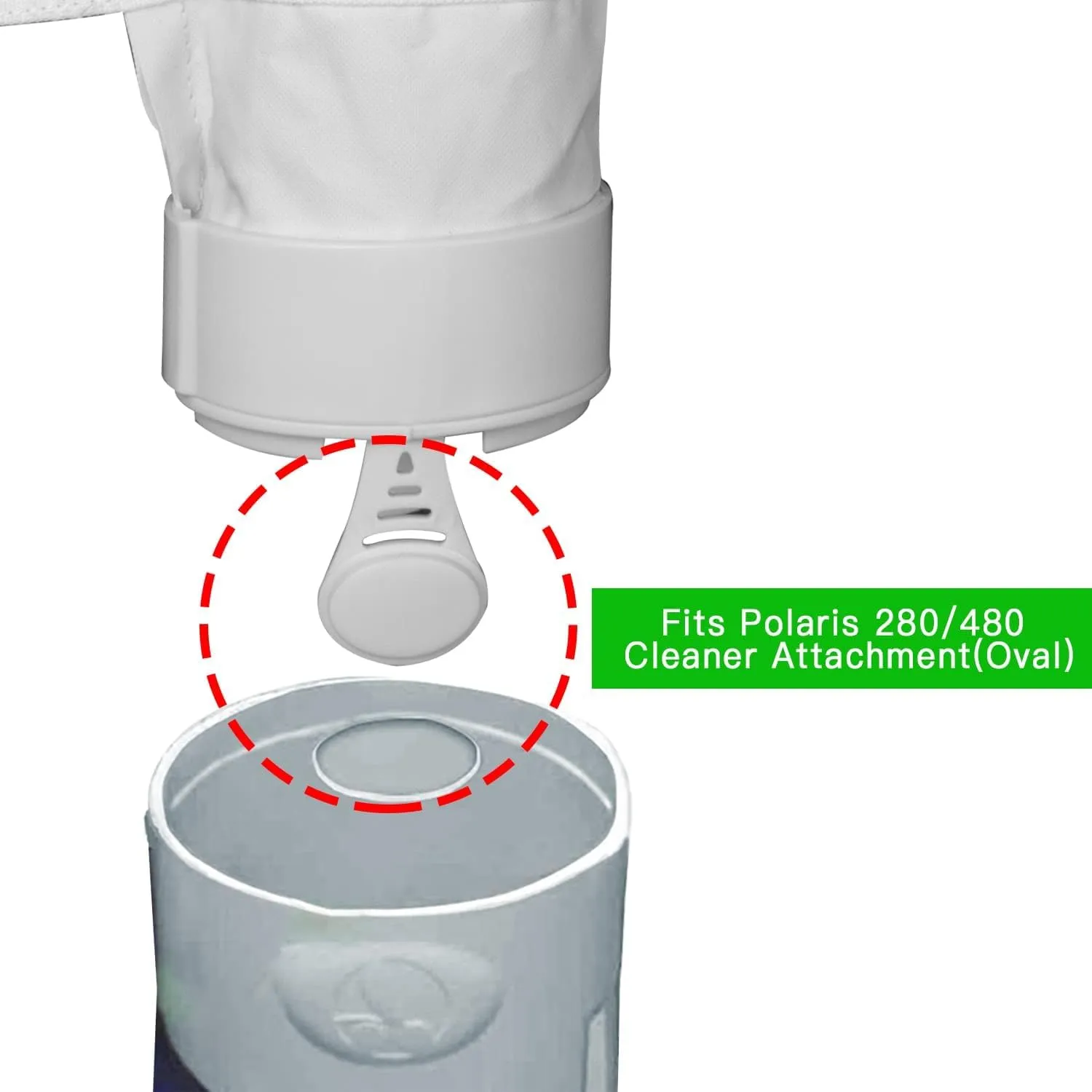 Pool Cleaner Replacement Filter Bag Fits for Polaris 280 and 480 Pool Cleaner (4 Pack, 280 Zipper Closure Bag)