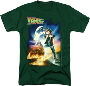Popfunk Back to The Future Marty McFly T Shirt & Stickers (Hunter Green) Large