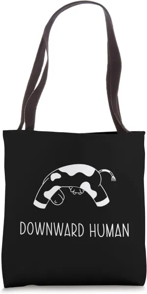 Position Downward Human Shirt Unicorn Cow - Funny Cow Yoga Tote Bag