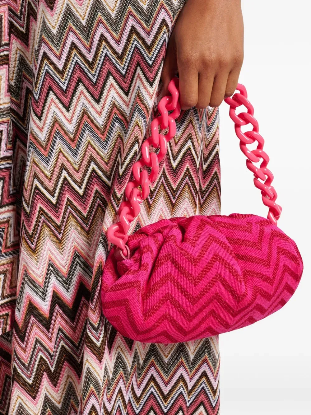 POUCH LARGE FUCHSIA FABRIC