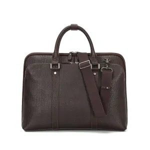 Premium Vintage Leather Waterproof Unisex Laptop Briefcase - Fits Laptops