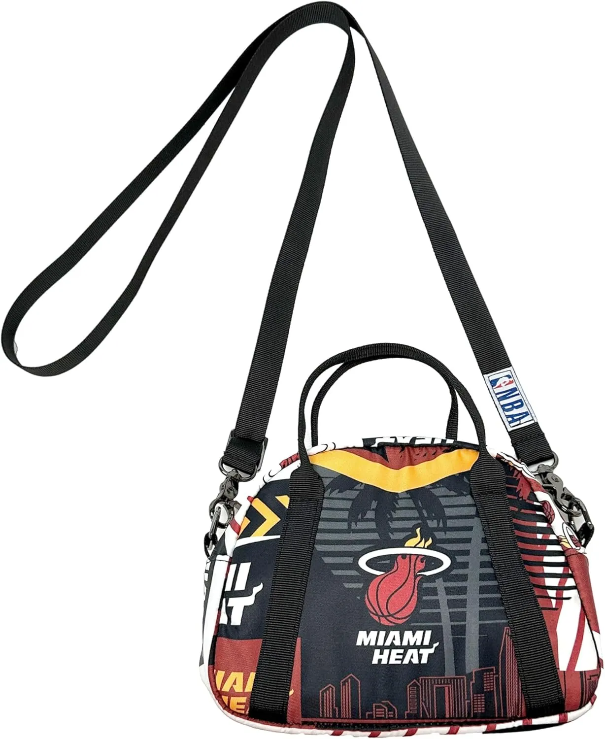 Pro Specialties Miami Heat Dwade Utah Sling Purse TM1851 - Adult Street Series Crossbody Bag: Water resistant Sling Bag