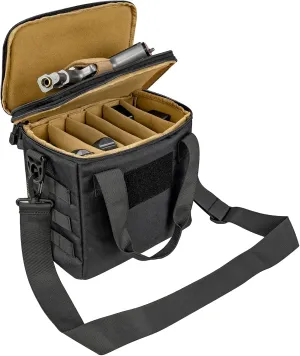 ProCase Tactical Gun Range Bag, Deluxe Padded Pistol Handguns Magazine Ammo Gear Accessories Pouch Duffle Bags with Adjustable Dividers for Hunting Shooting Range Sport