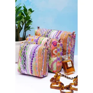 PS Accessories by Payal Singhal Payal Singhal African Print Vanity Kit (Pack of 3)