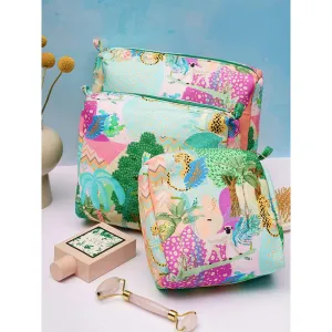 PS Accessories by Payal Singhal Payal Singhal Multi Color Kuno Print Vanity Kit (Pack of 3)