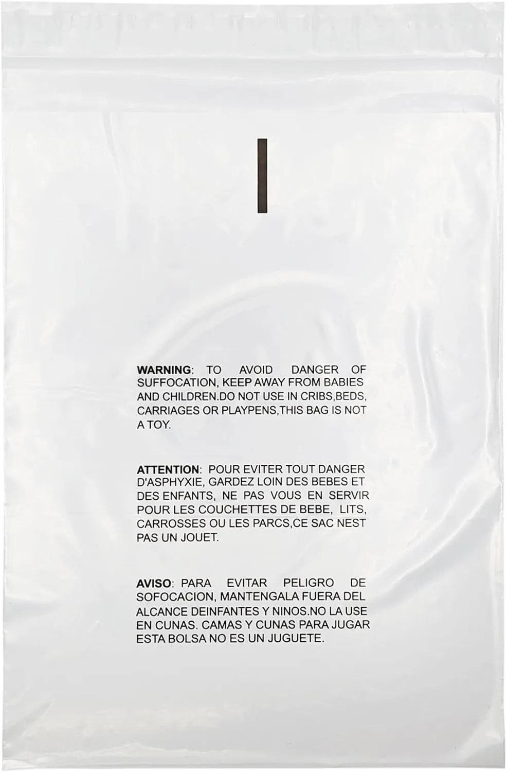 PSBM Polypropylene Bags 14 x 21 Inch Durable Polybags 2000 Count, Self Seal Clear Poly Bags with Suffocation Warning for Packaging & Shipping, Clear Zip bags for T Shirt packaging