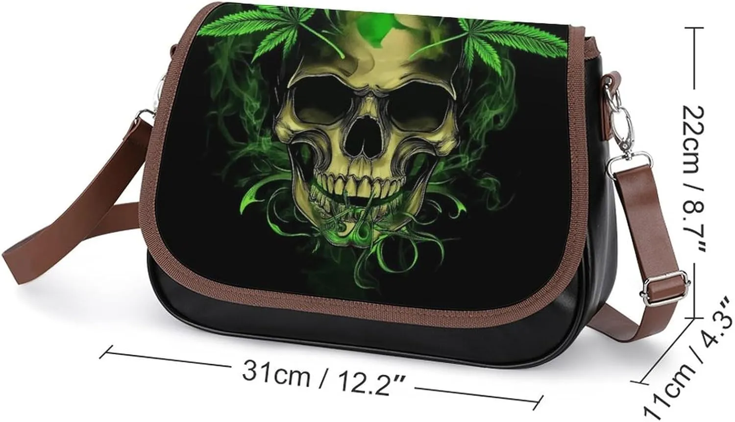 PU Leather Small Crossbody Bag, Waterproof Shoulder Bag Travel Cellphone Purse Handbag