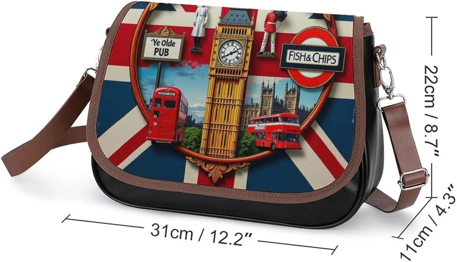 PU Leather Small Crossbody Bag, Waterproof Shoulder Bag Travel Cellphone Purse Handbag