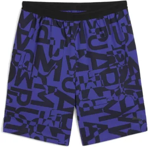 PUMA Mens Energy Graphic 7 Inch Stretch Woven Athletic Shorts Casual Bottoms Casual Drawstring - Blue - Size XL