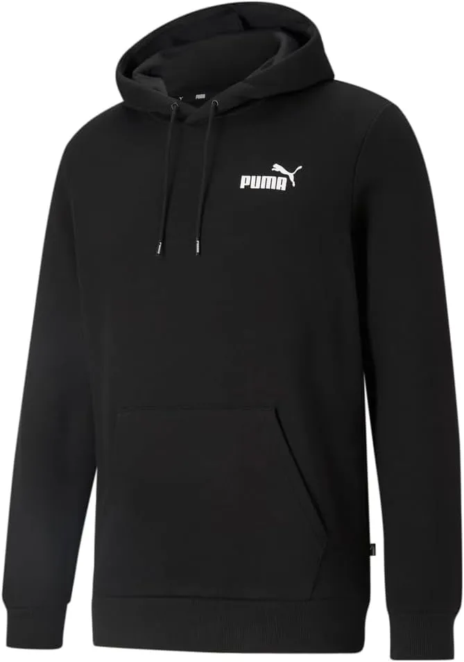 PUMA Mens Essentials Small Logo Hoodie Casual Outerwear Casual Hoodie Drawstring - Black - Size XS
