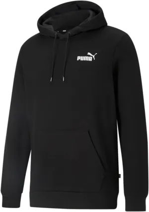 PUMA Mens Essentials Small Logo Hoodie Casual Outerwear Casual Hoodie Drawstring - Black - Size XS