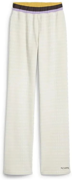 PUMA Womens Pants X Lemlem Casual Drawstring - Off White - Size M