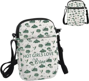 PWHAOO Hot G-irls Love Brine Crossbody Bag Downtown G-irl Aesthetic Travel Bag Pickle Sardines Oysters Gift
