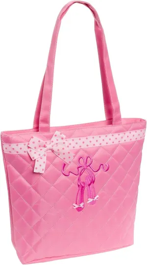 Quilted Dance Ballet Slippers Tote Bag