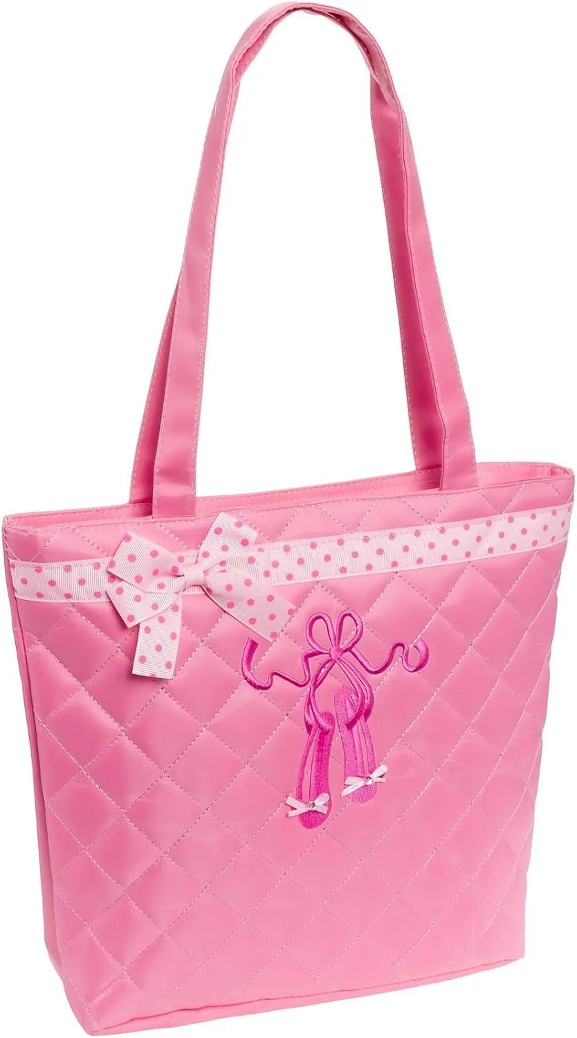 Quilted Dance Ballet Slippers Tote Bag