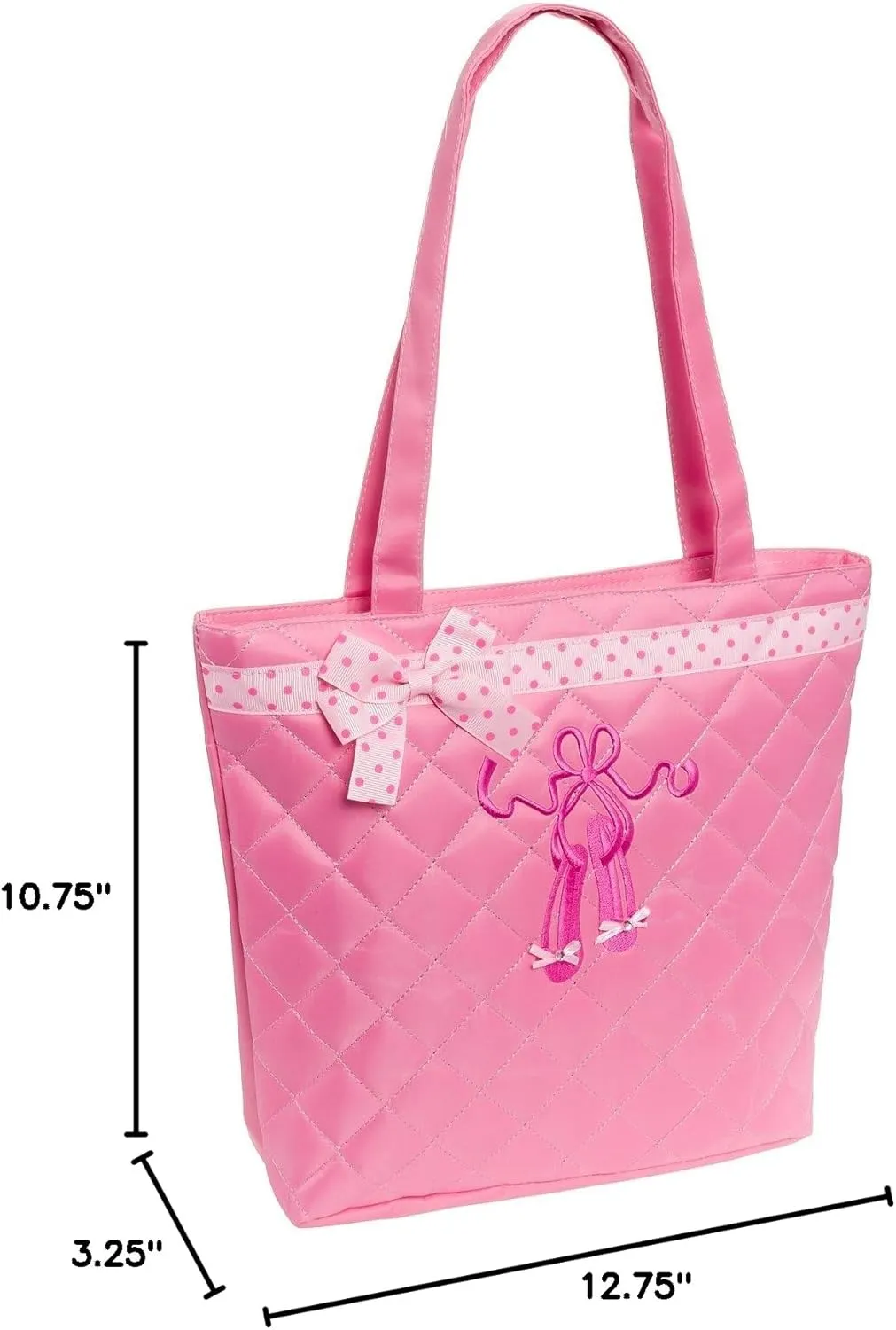 Quilted Dance Ballet Slippers Tote Bag