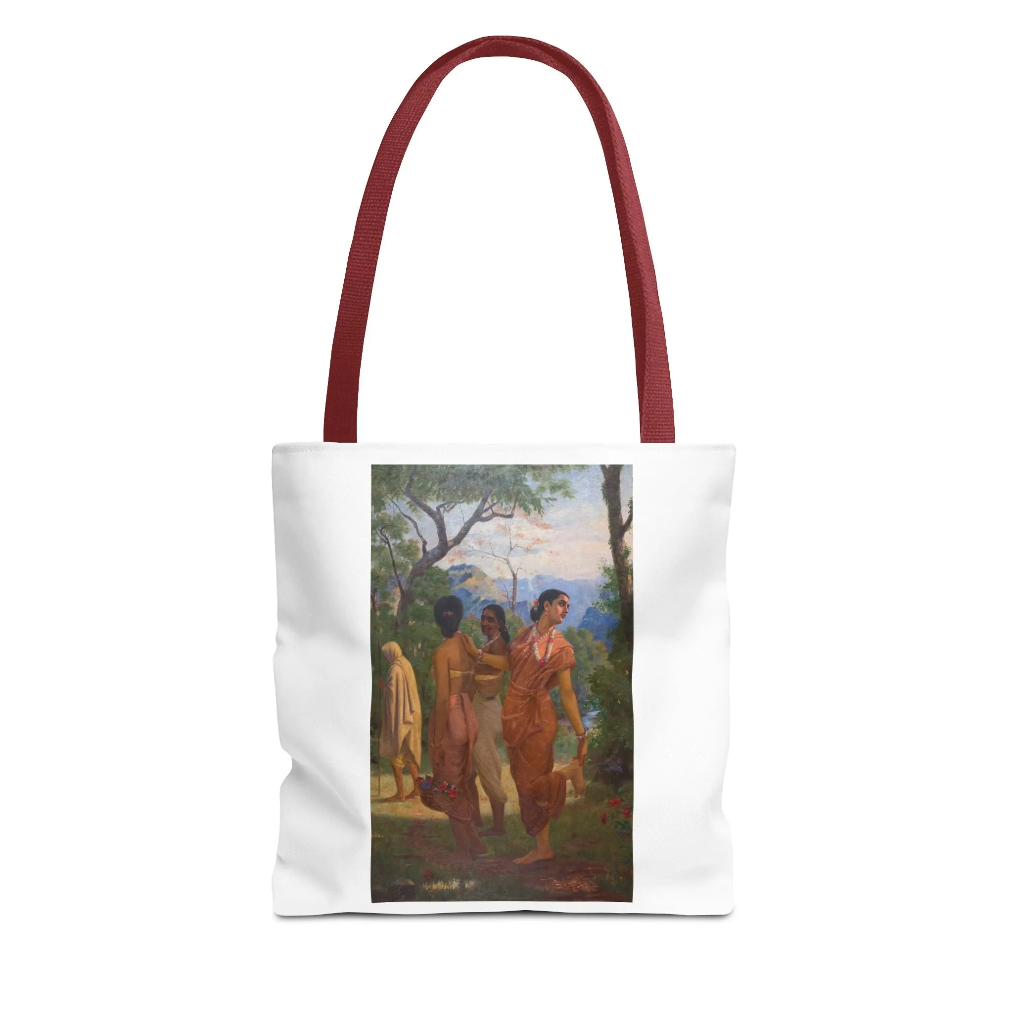 "Shakuntala" Art Tote - Bohemian Style Carryall for Everyday Use