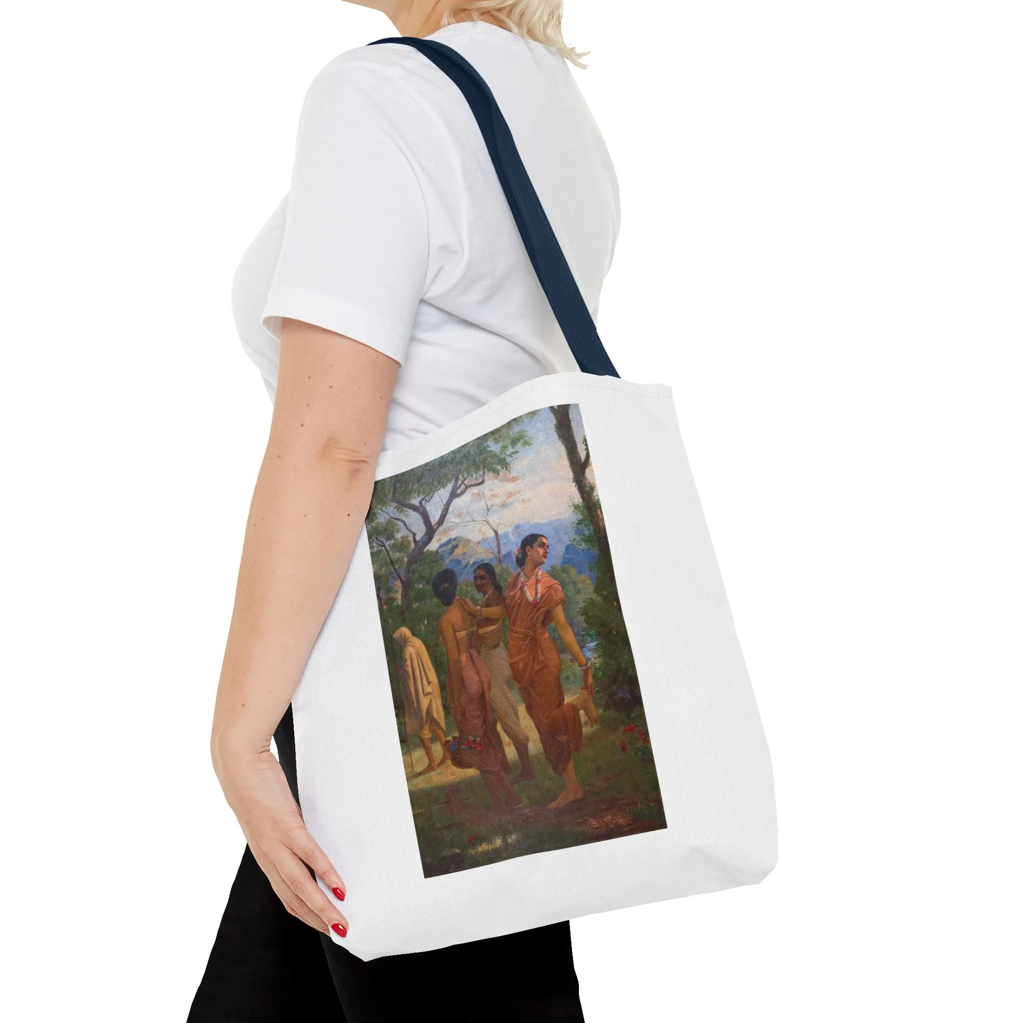 "Shakuntala" Art Tote - Bohemian Style Carryall for Everyday Use