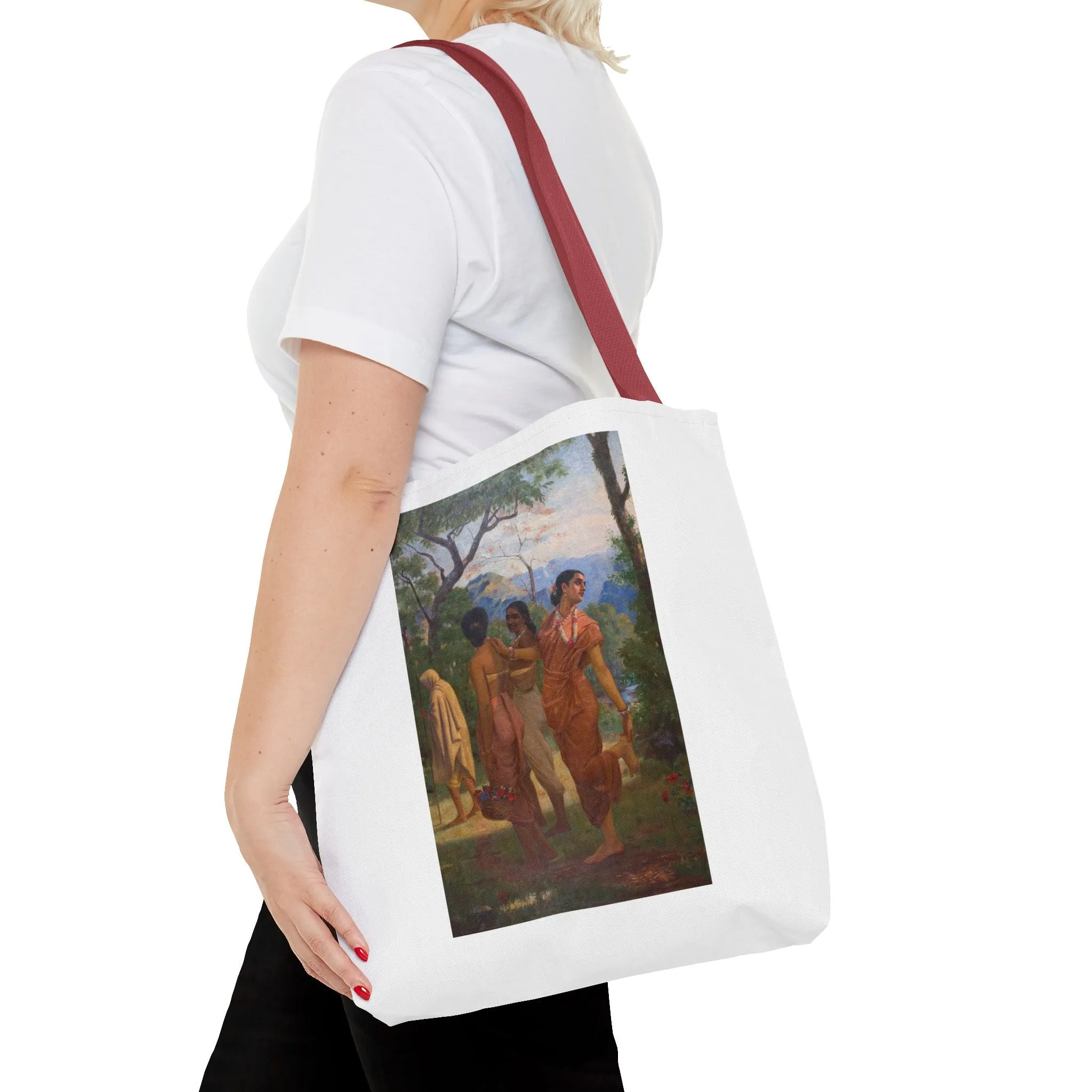 "Shakuntala" Art Tote - Bohemian Style Carryall for Everyday Use
