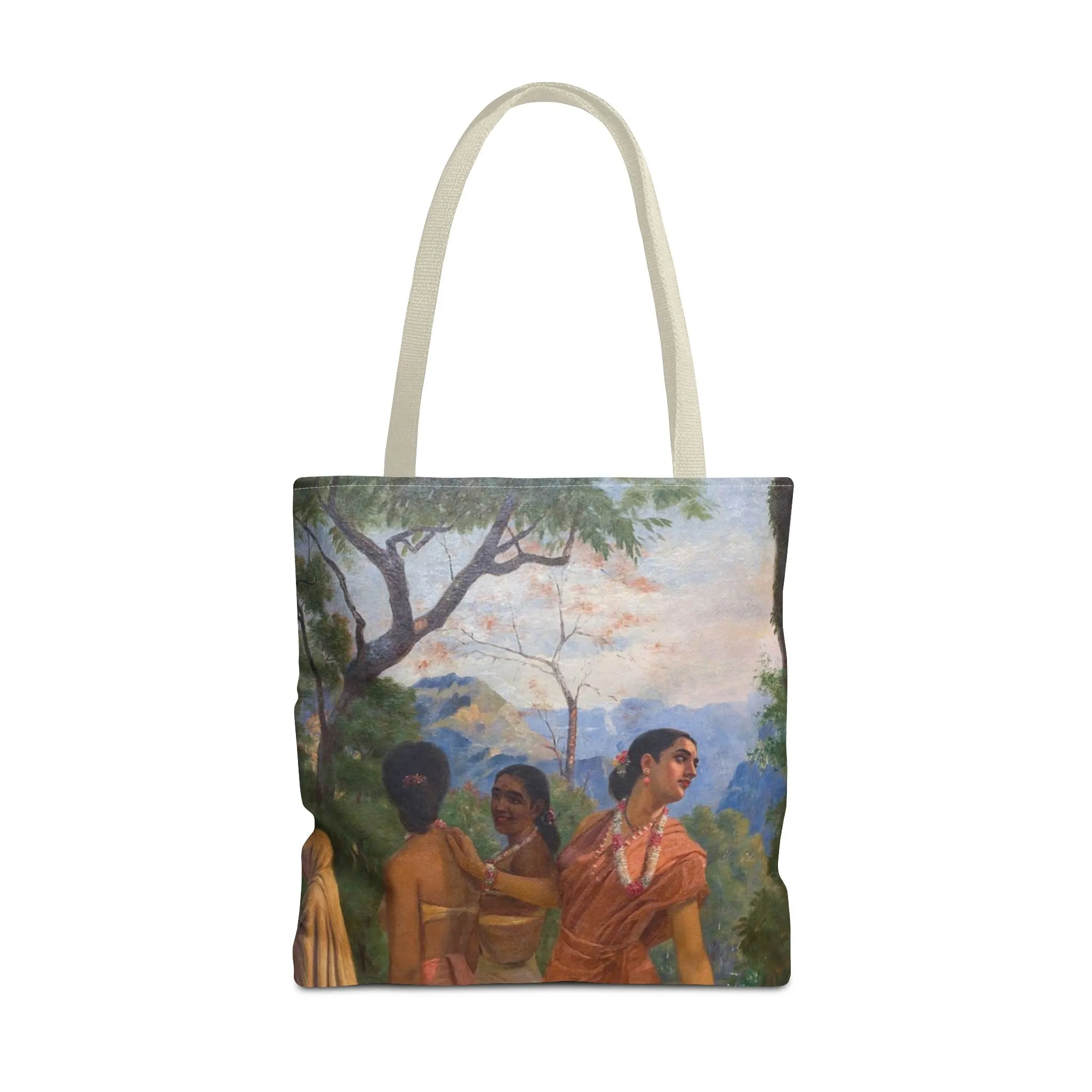 "Shakuntala" Art Tote - Bohemian Style Carryall for Everyday Use