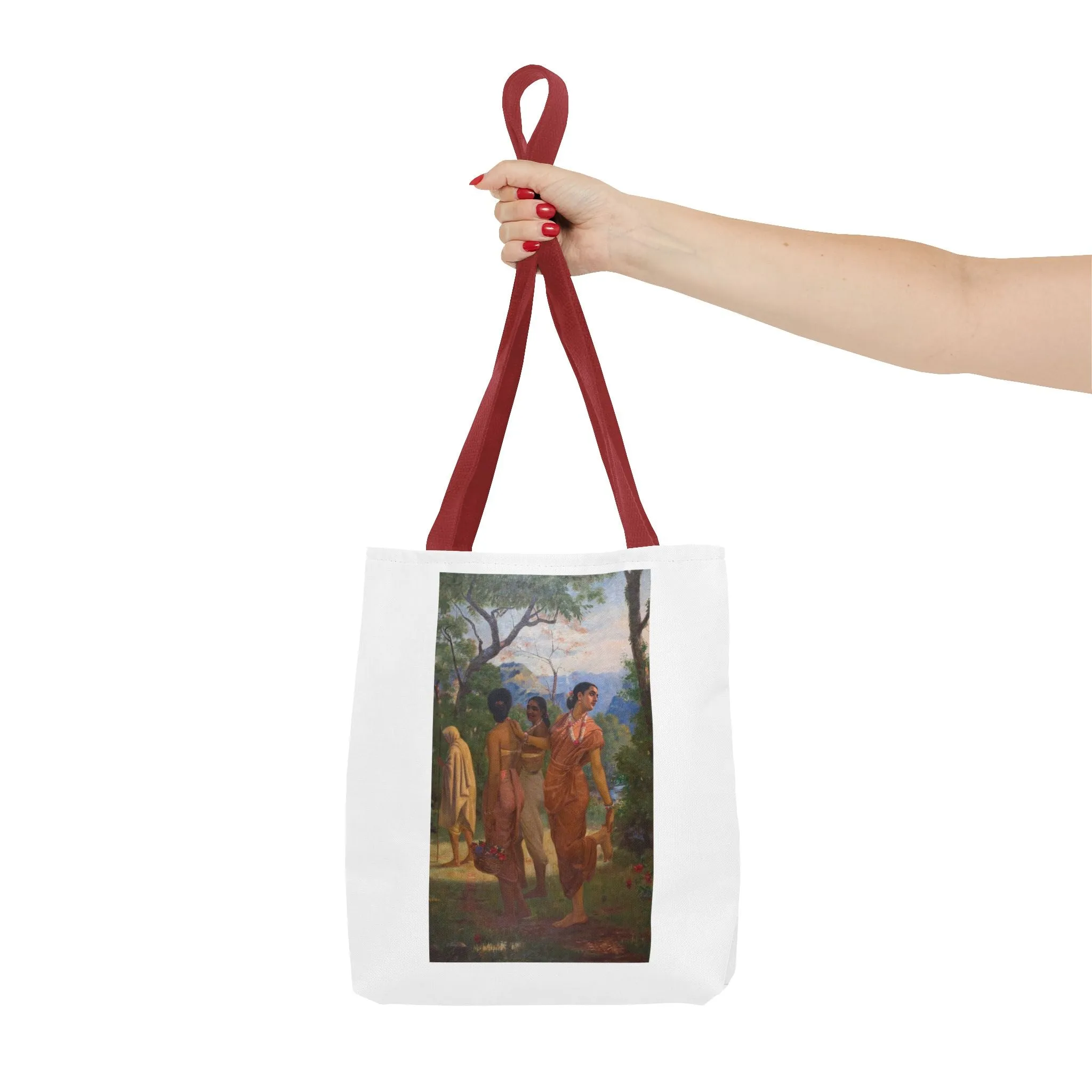 "Shakuntala" Art Tote - Bohemian Style Carryall for Everyday Use