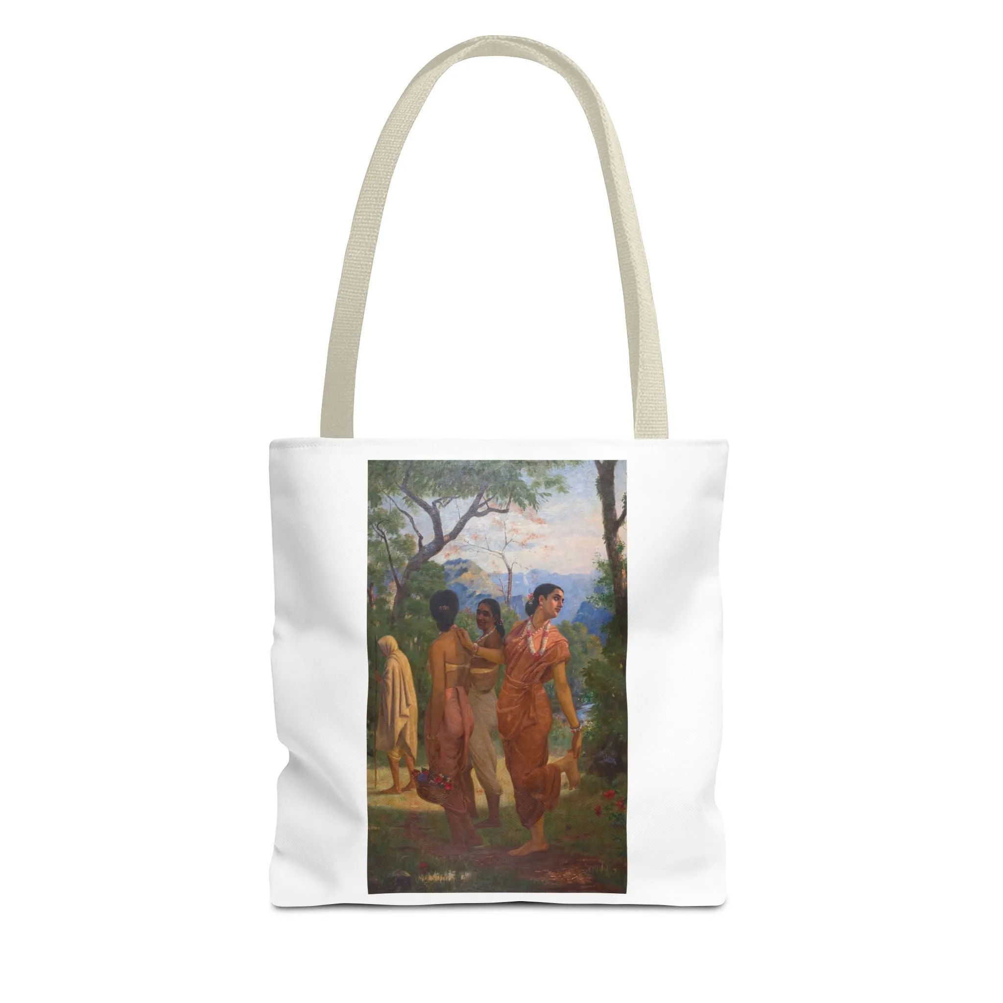 "Shakuntala" Art Tote - Bohemian Style Carryall for Everyday Use