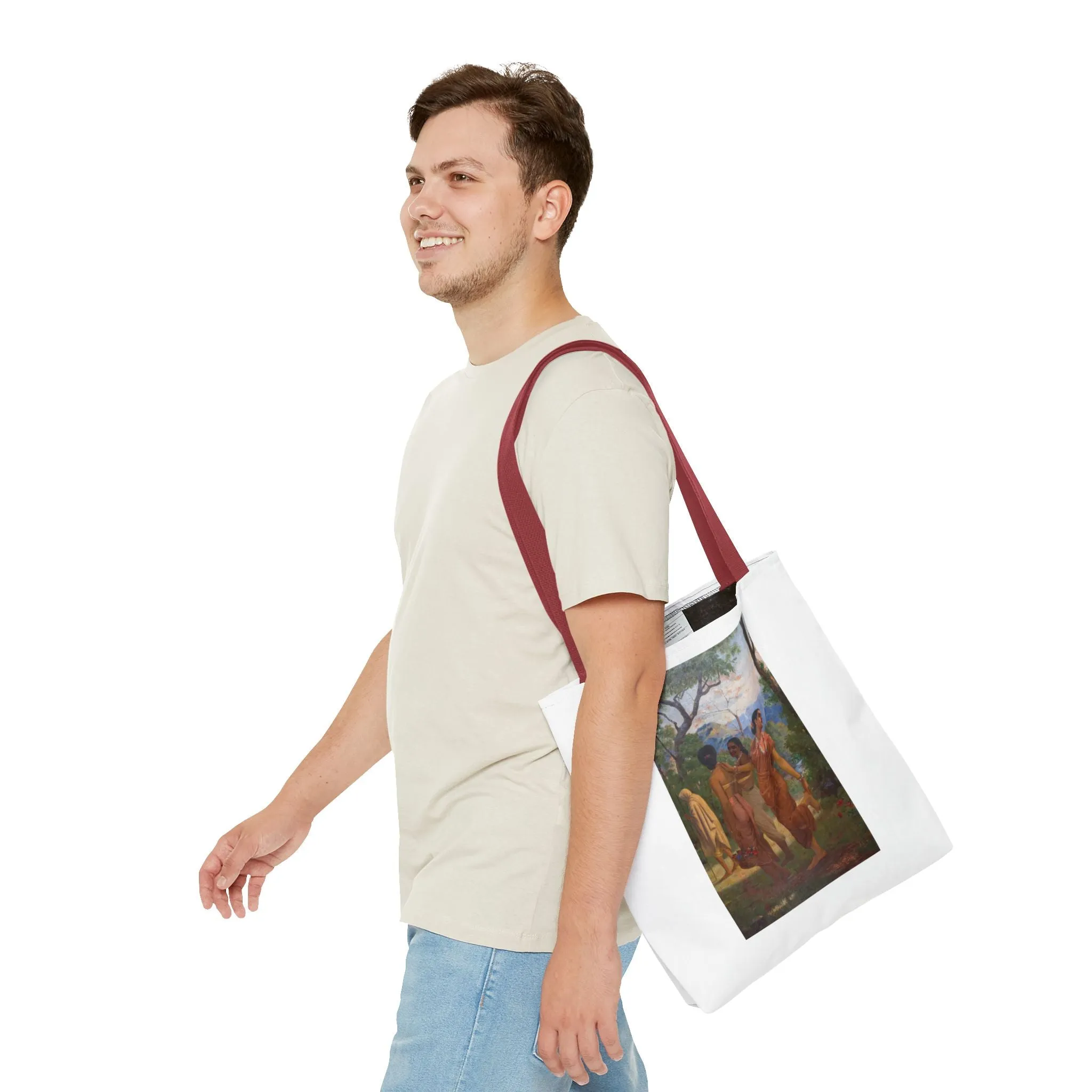 "Shakuntala" Art Tote - Bohemian Style Carryall for Everyday Use