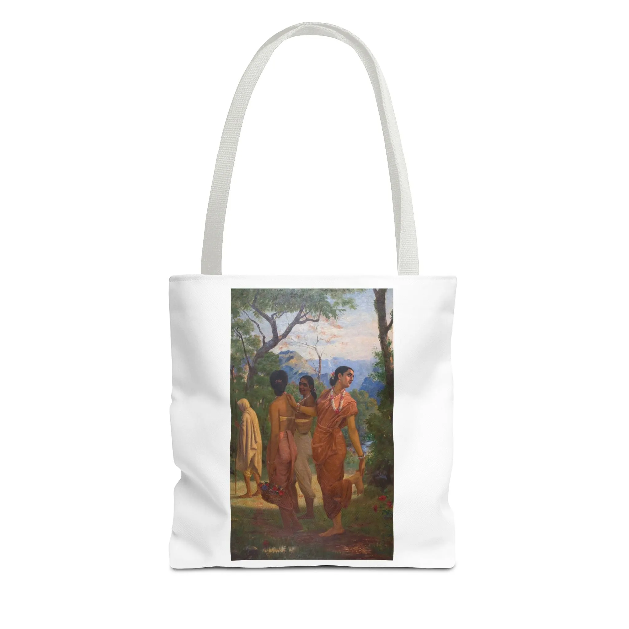 "Shakuntala" Art Tote - Bohemian Style Carryall for Everyday Use