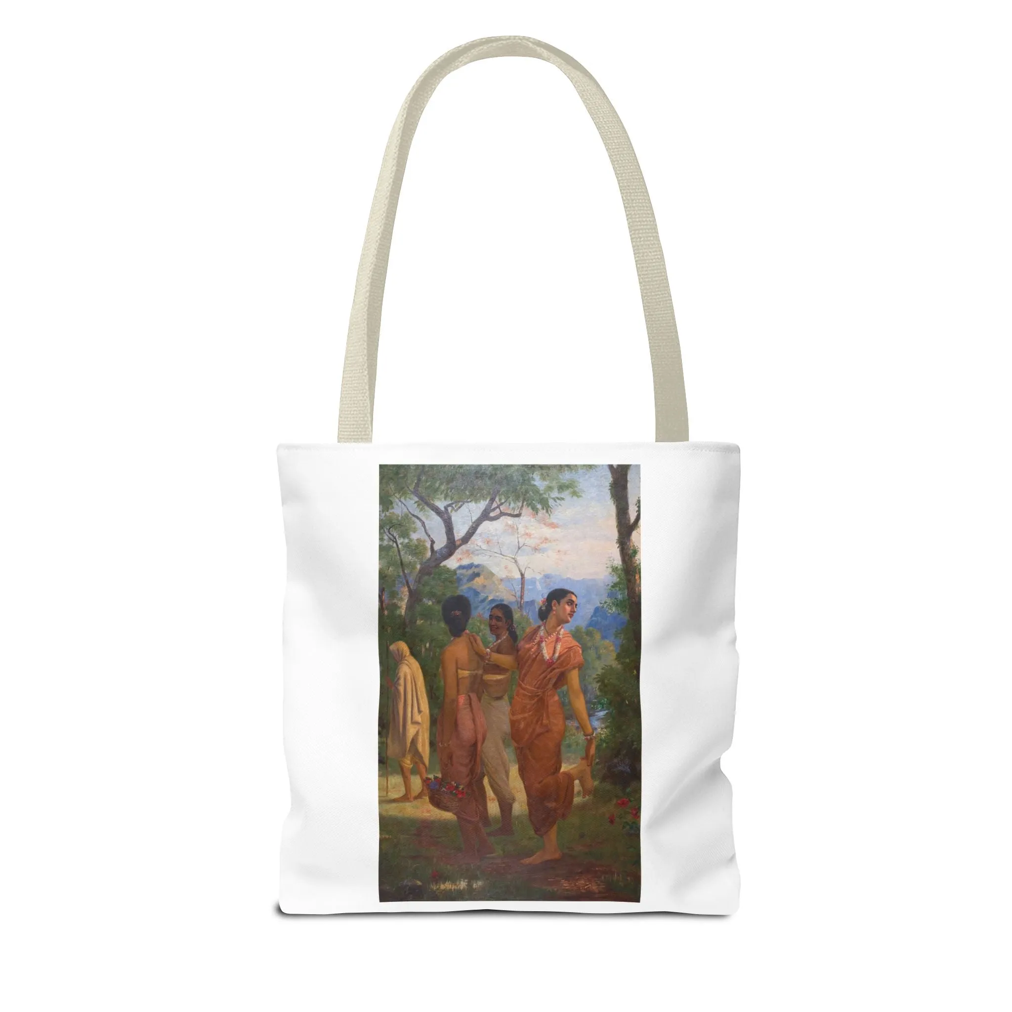 "Shakuntala" Art Tote - Bohemian Style Carryall for Everyday Use
