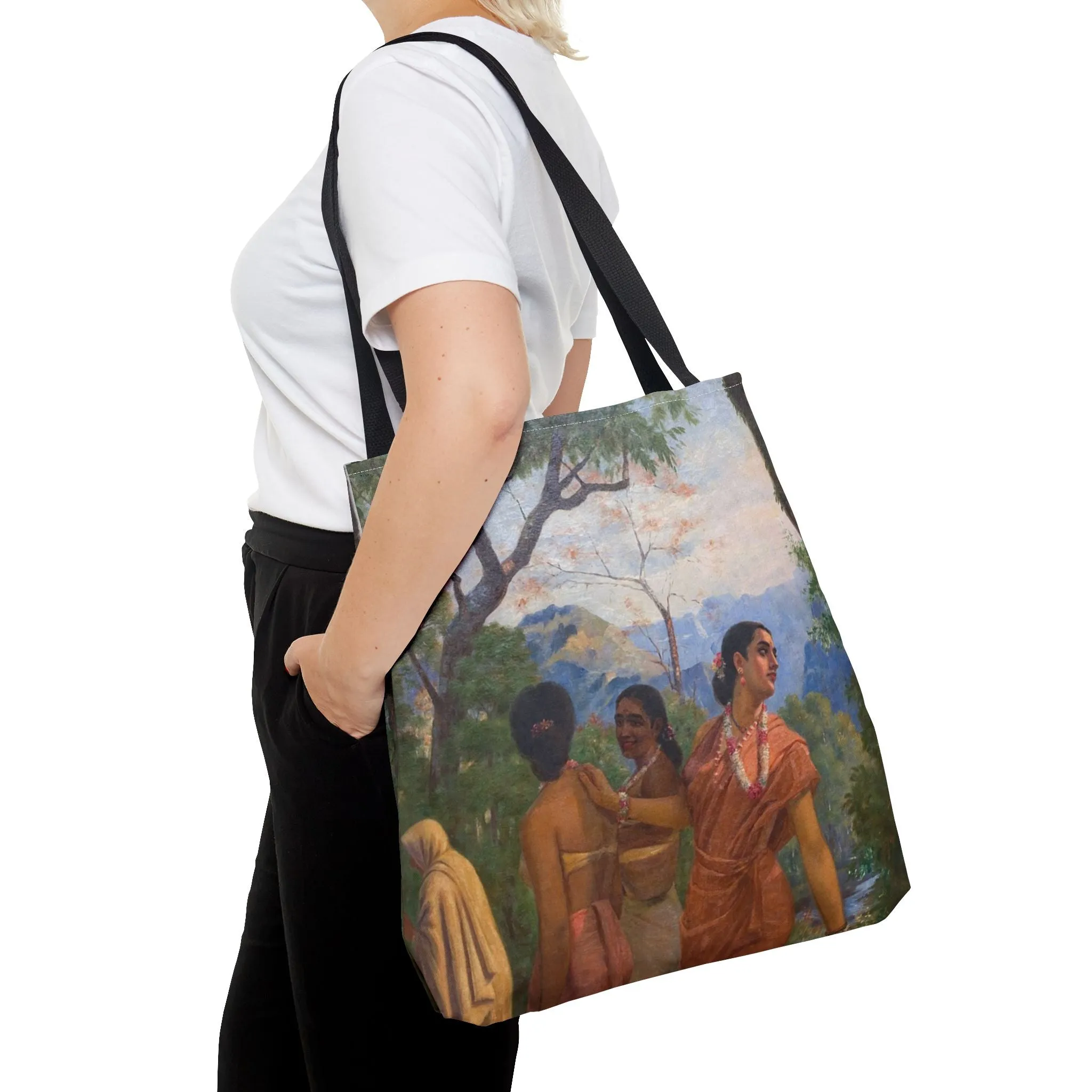 "Shakuntala" Art Tote - Bohemian Style Carryall for Everyday Use