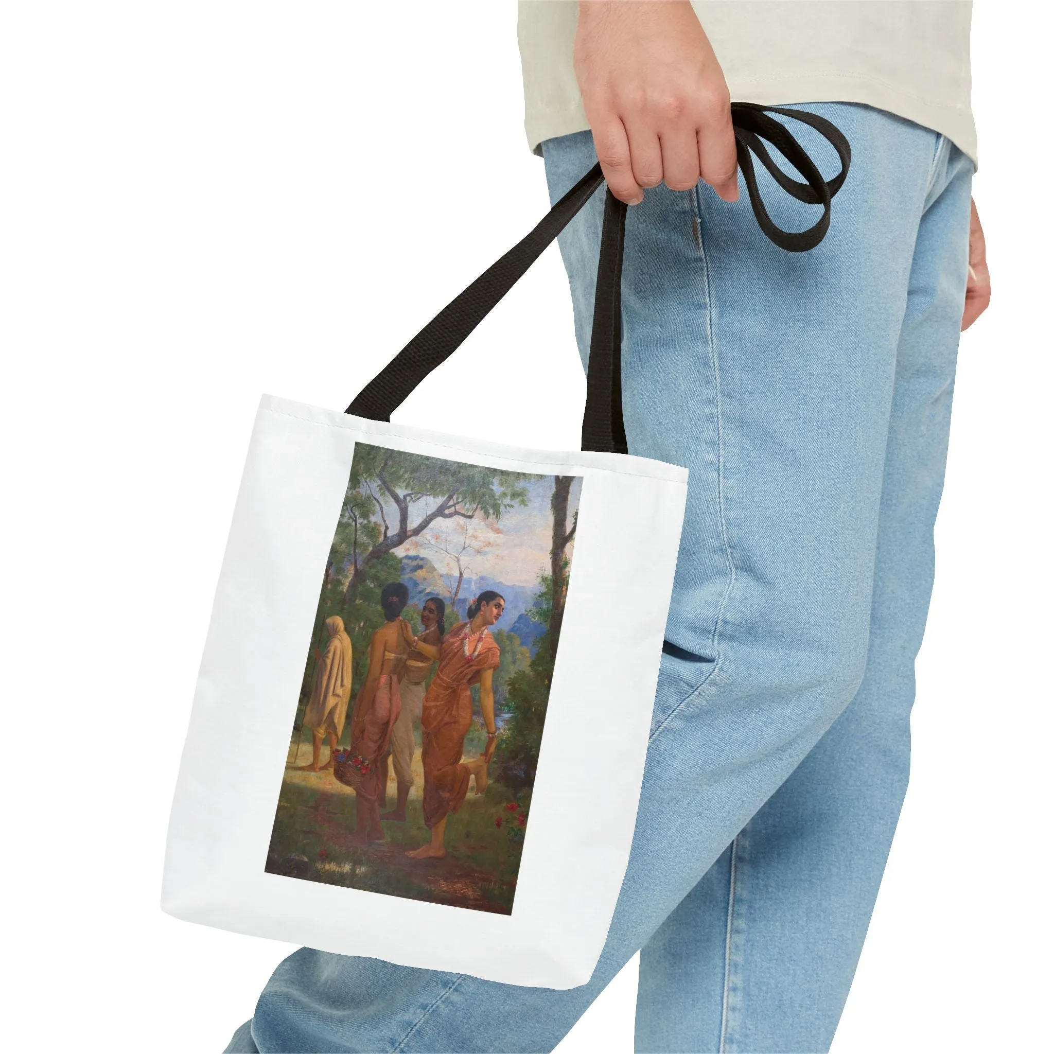 "Shakuntala" Art Tote - Bohemian Style Carryall for Everyday Use