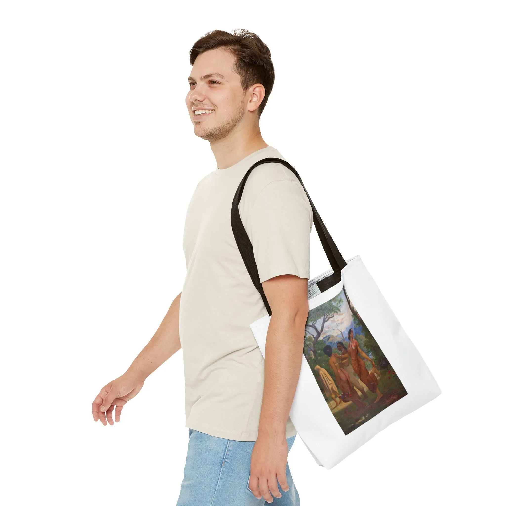 "Shakuntala" Art Tote - Bohemian Style Carryall for Everyday Use