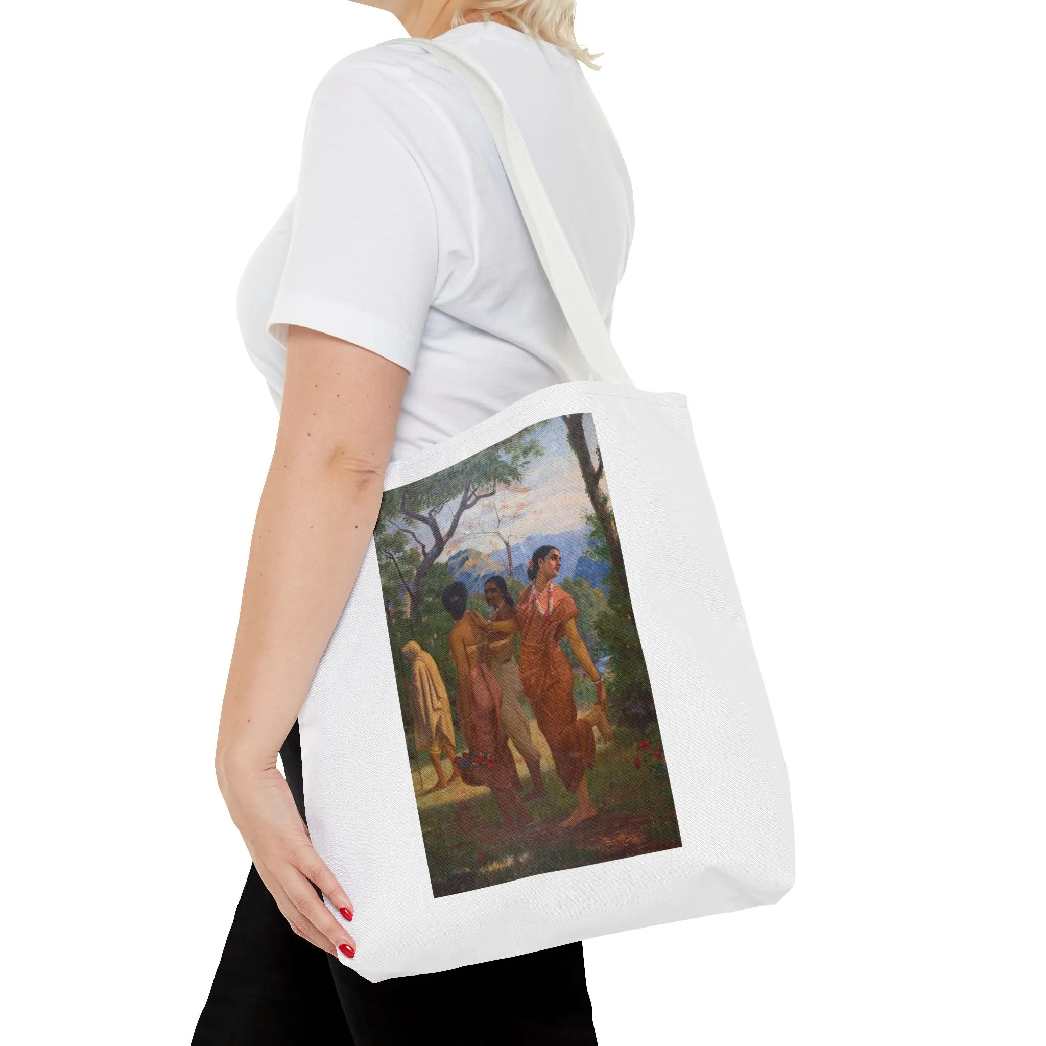 "Shakuntala" Art Tote - Bohemian Style Carryall for Everyday Use