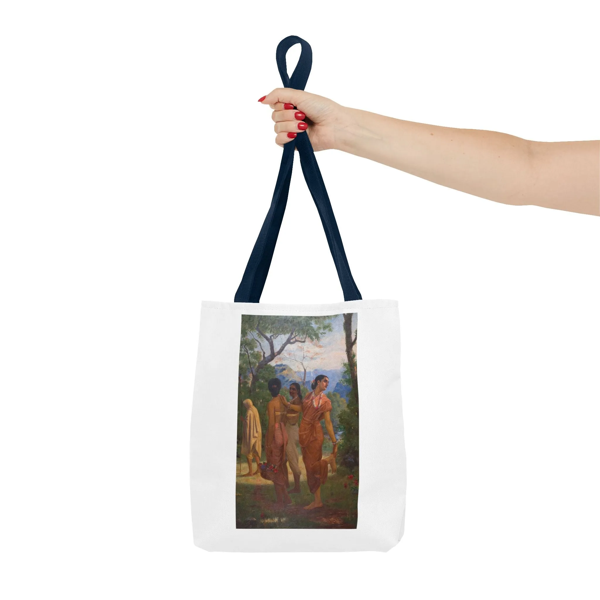 "Shakuntala" Art Tote - Bohemian Style Carryall for Everyday Use