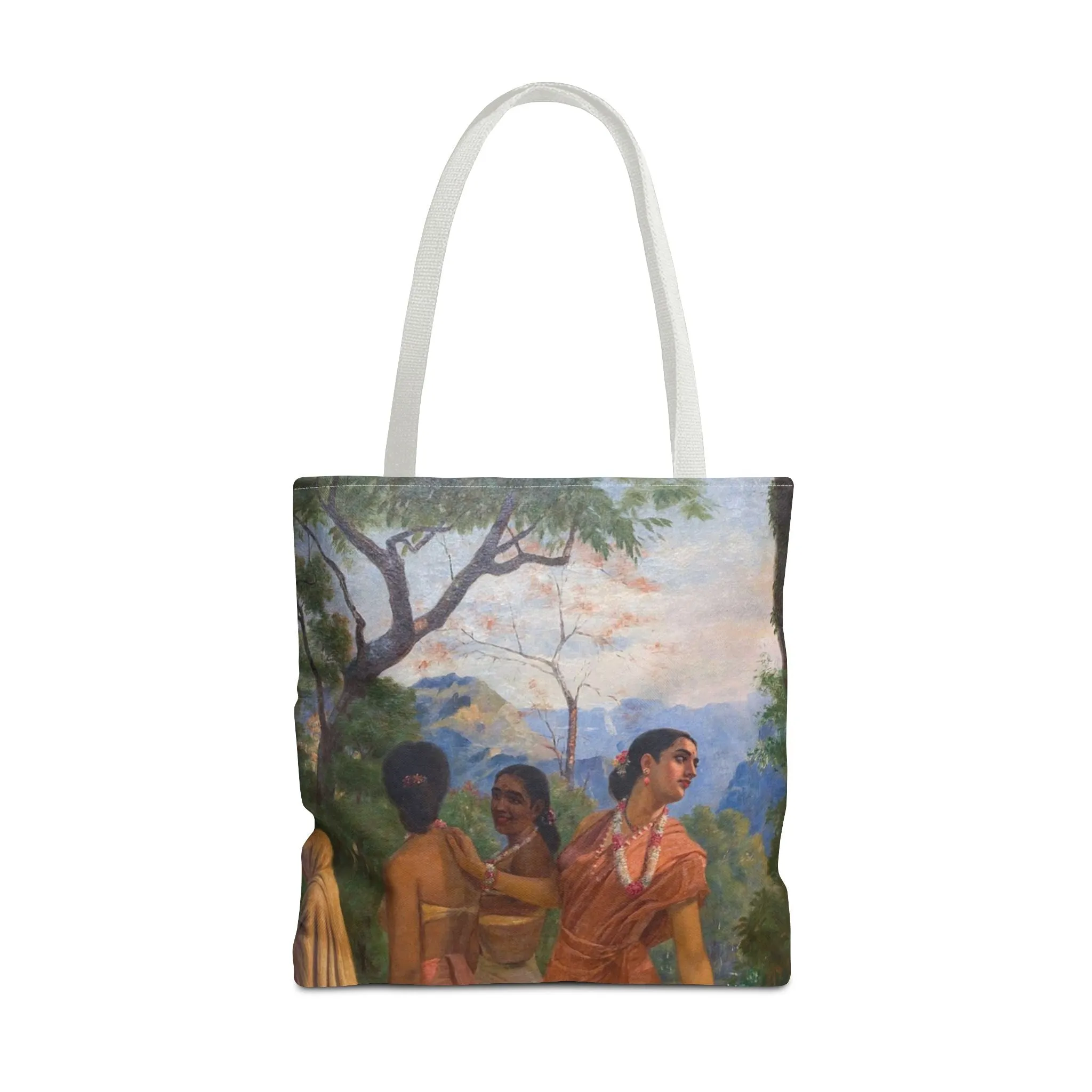 "Shakuntala" Art Tote - Bohemian Style Carryall for Everyday Use