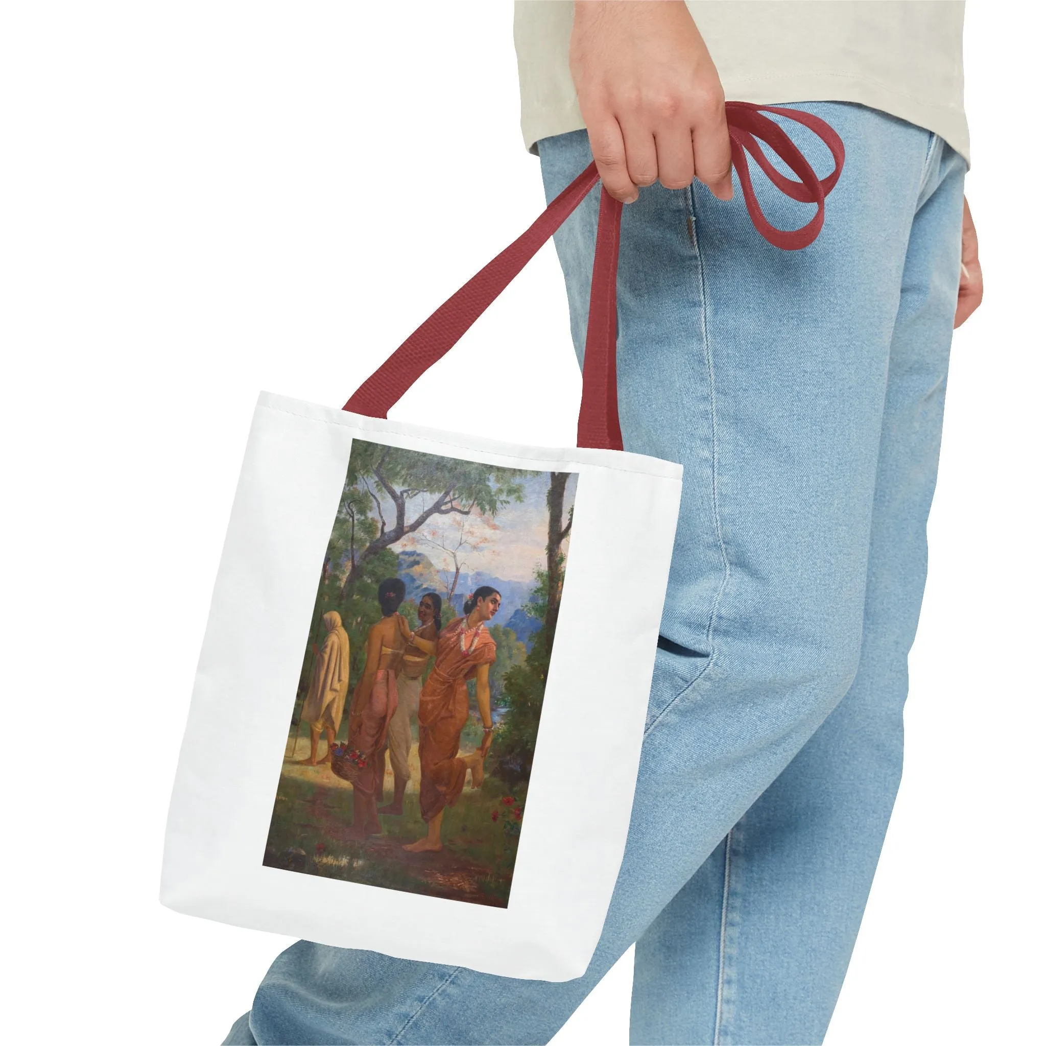 "Shakuntala" Art Tote - Bohemian Style Carryall for Everyday Use