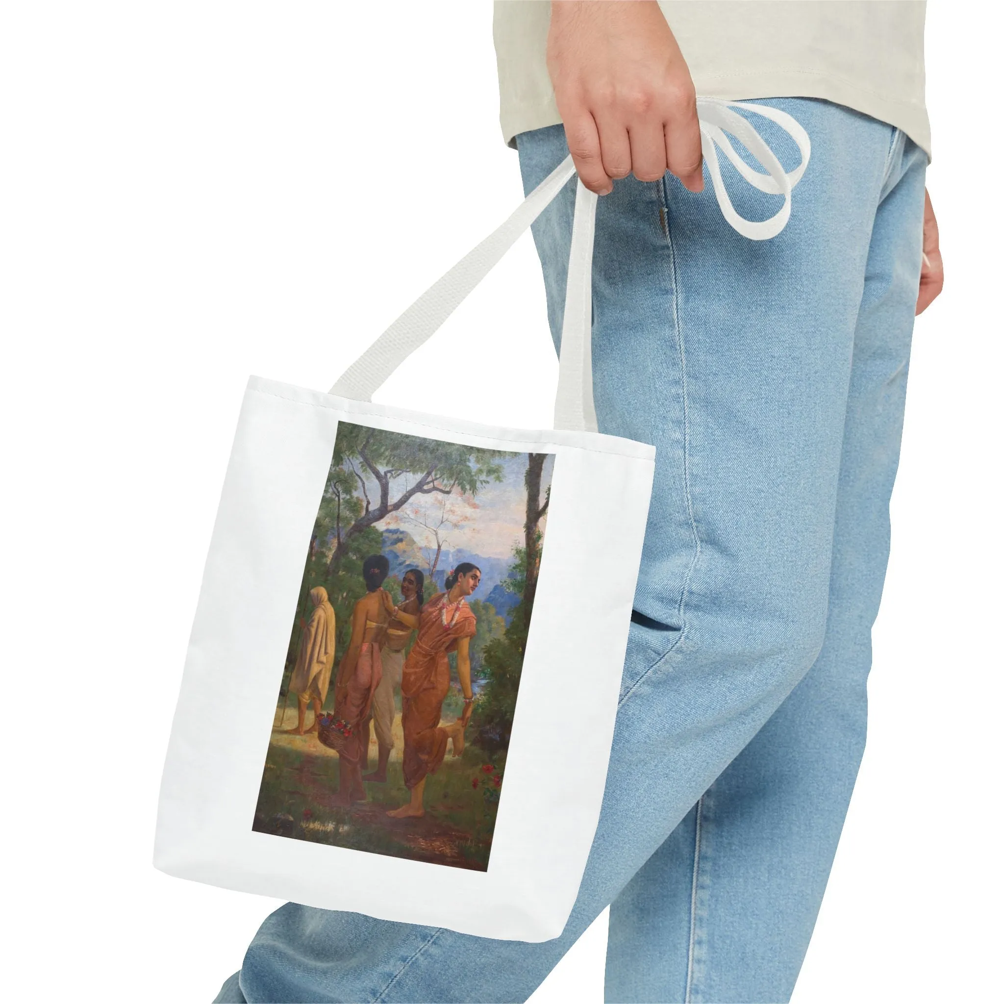 "Shakuntala" Art Tote - Bohemian Style Carryall for Everyday Use