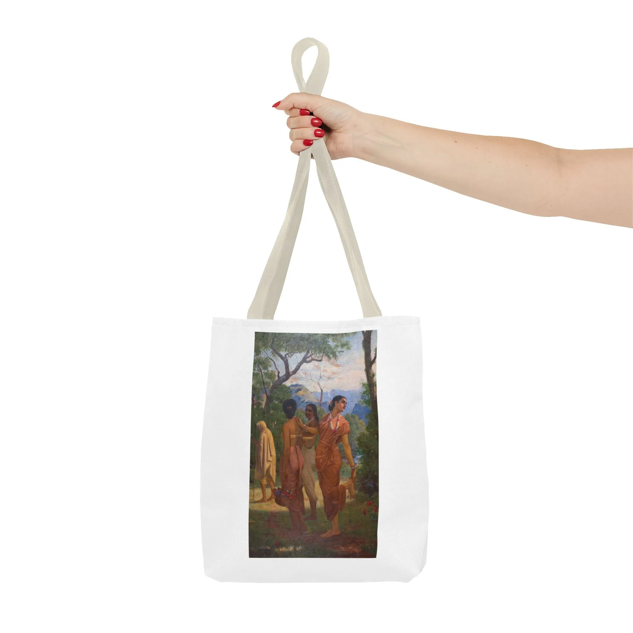 "Shakuntala" Art Tote - Bohemian Style Carryall for Everyday Use
