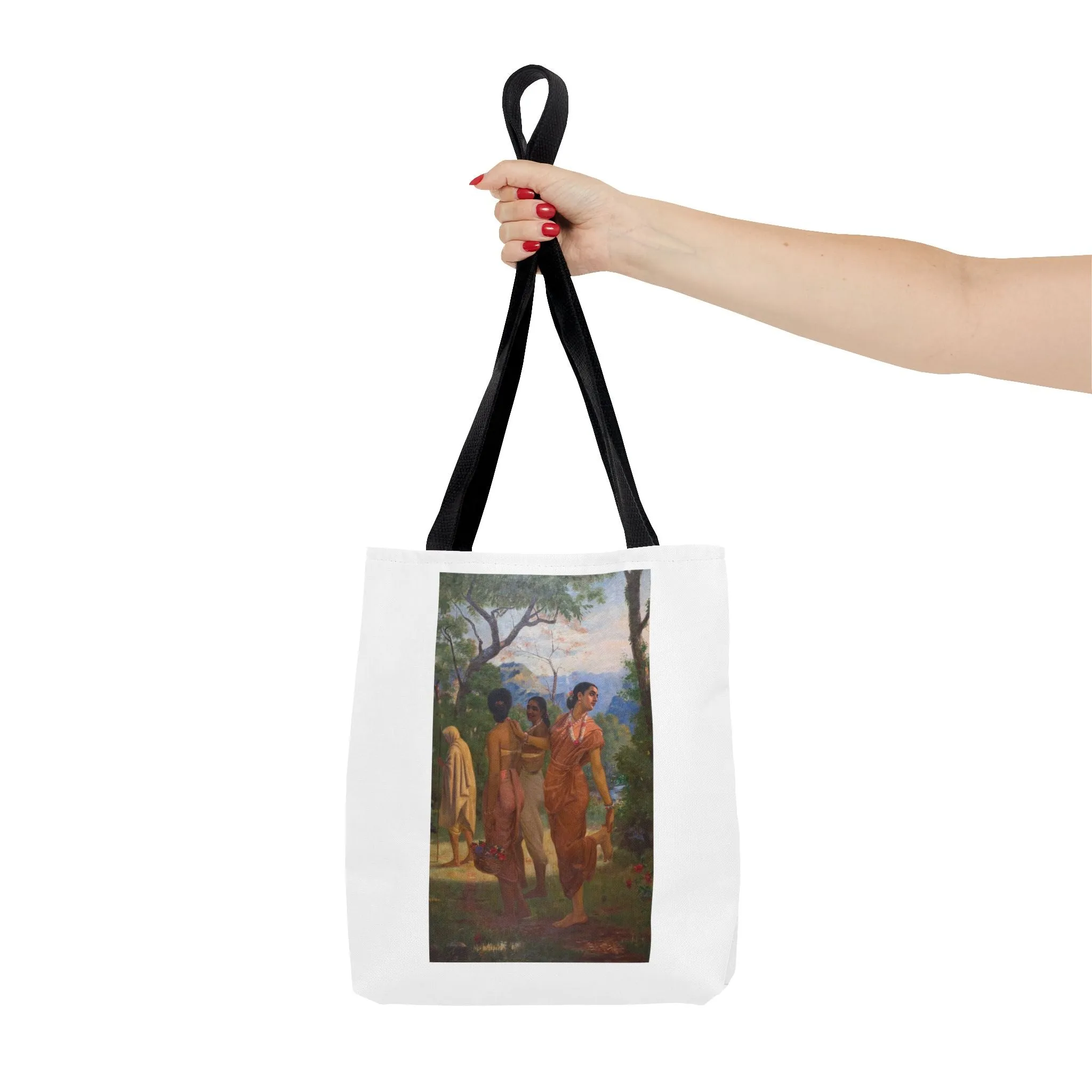"Shakuntala" Art Tote - Bohemian Style Carryall for Everyday Use