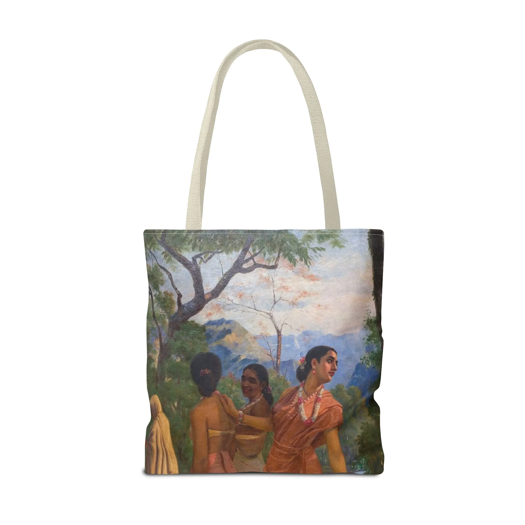 "Shakuntala" Art Tote - Bohemian Style Carryall for Everyday Use
