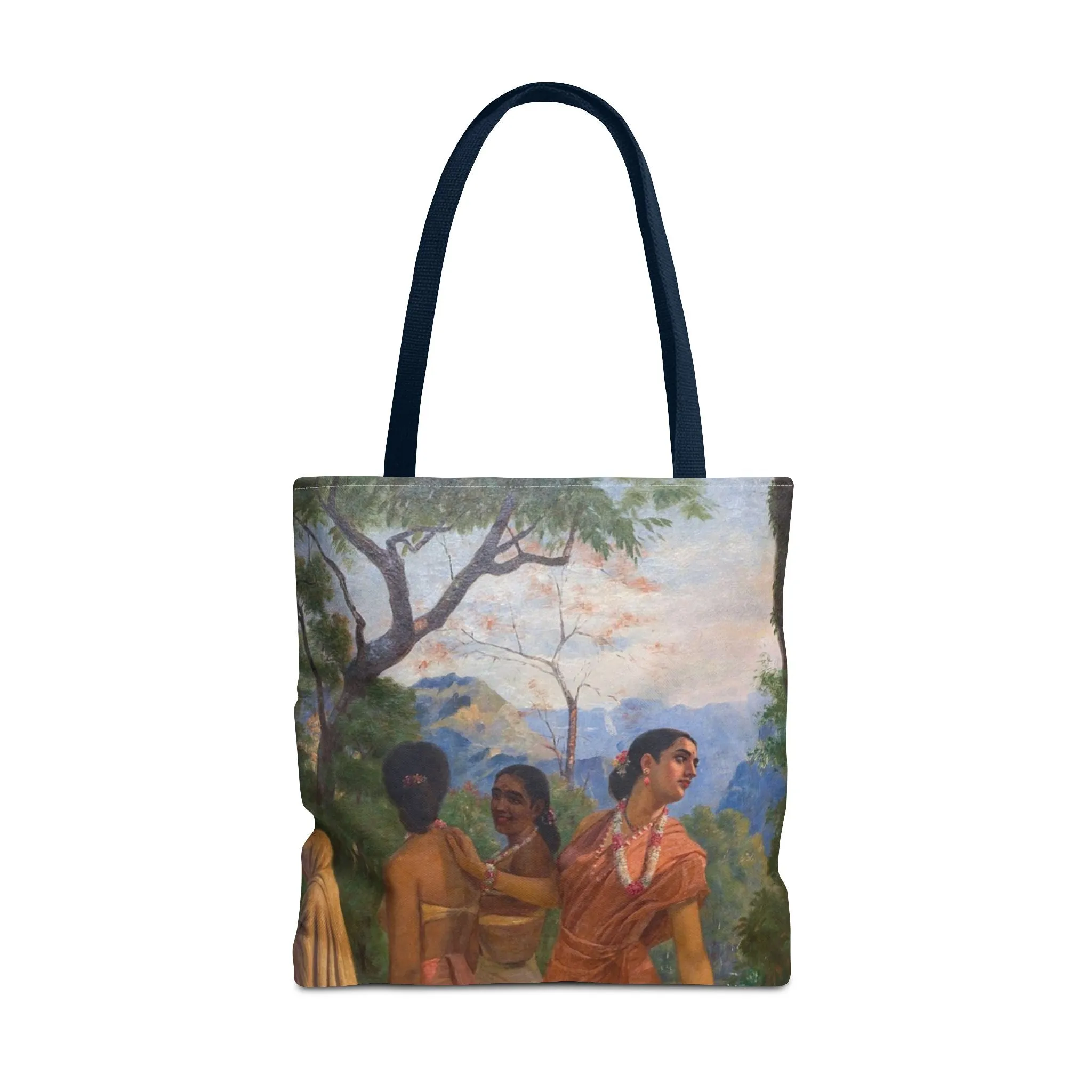 "Shakuntala" Art Tote - Bohemian Style Carryall for Everyday Use