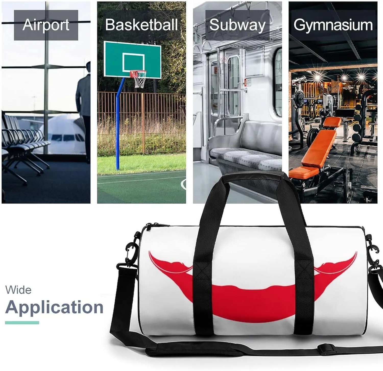 Rapa Nui Flag Large Capacity Gym Bag for Men Women Dry Wet Separation Sports Travel Tote