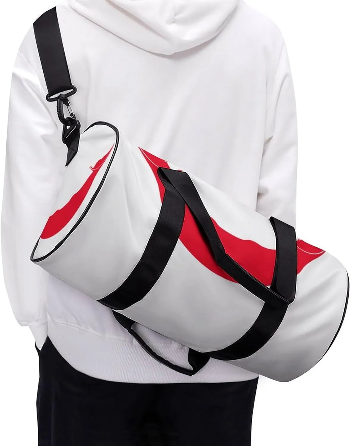 Rapa Nui Flag Large Capacity Gym Bag for Men Women Dry Wet Separation Sports Travel Tote