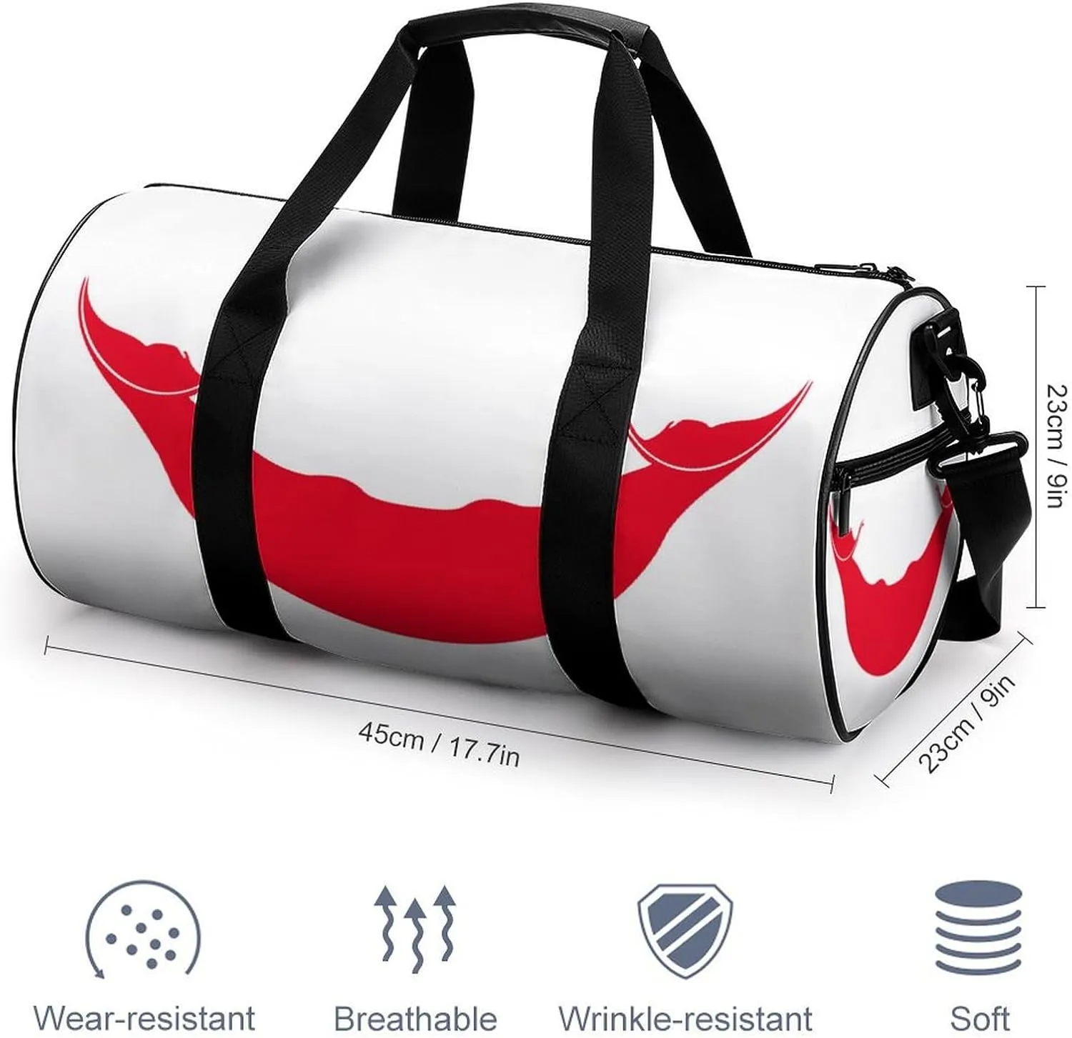 Rapa Nui Flag Large Capacity Gym Bag for Men Women Dry Wet Separation Sports Travel Tote