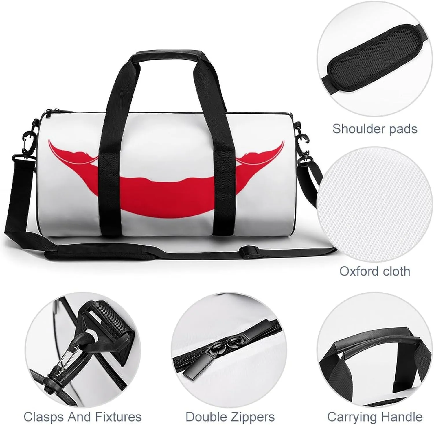 Rapa Nui Flag Large Capacity Gym Bag for Men Women Dry Wet Separation Sports Travel Tote
