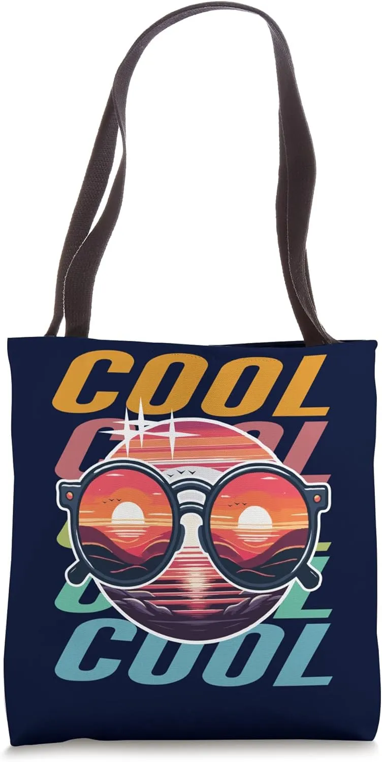 Retro Sunset – Cool and Stylish Vintage Vibes Tote Bag